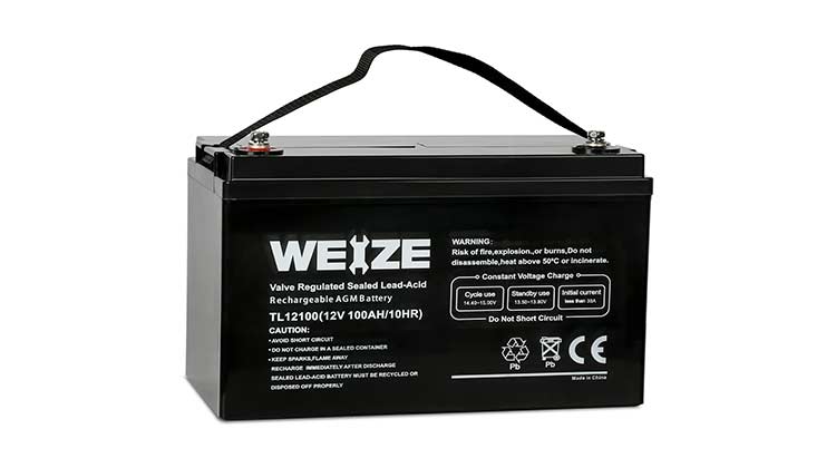Weize 12V 100AH Deep Cycle AGM