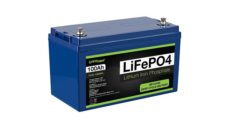 ExpertPower 12V 100Ah Lithium LiFePO4 Deep Cycle Rechargeable Battery