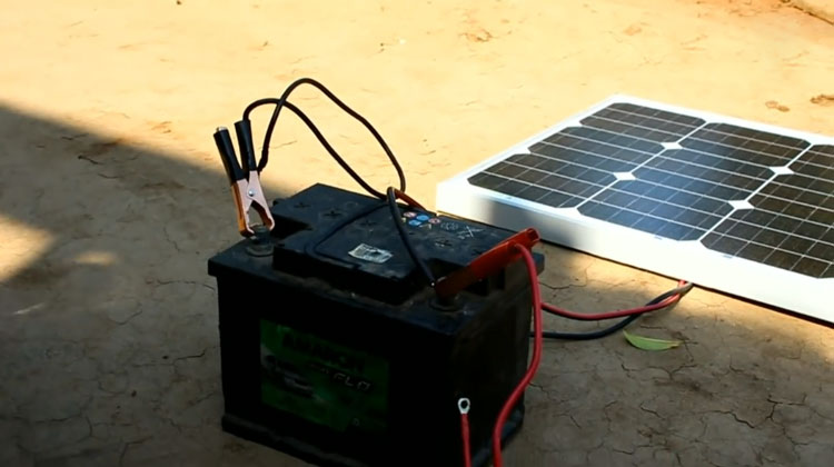 how to charge odyssey battery Using Solar Panel